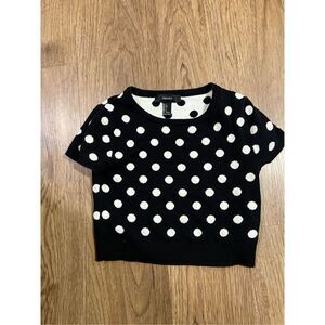 Forever 21 Pink Fitted Crop Top Short Sleeve